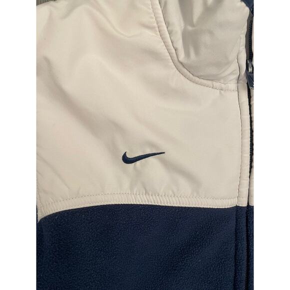 Nike Women’s Penn State Full Zip Fleece Size Medium Navy/White - Picture 2 of 6